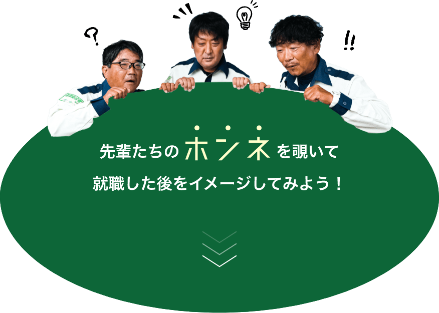 先輩たちのホンネを覗いて就職した後をイメージしてみよう！